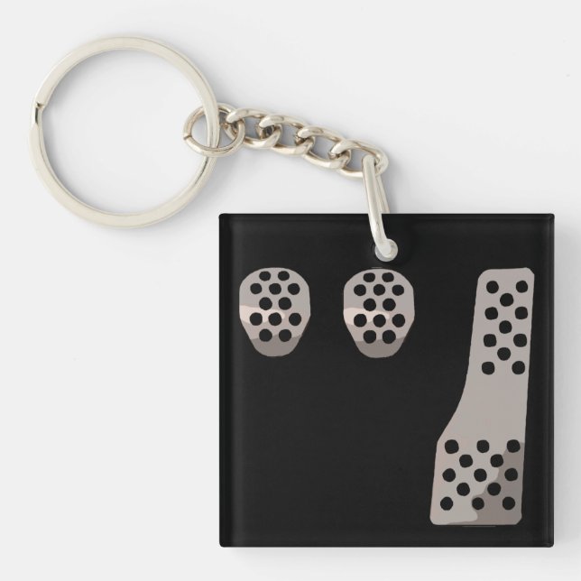 MANUAL Transmission - Three Pedal Dance Key Ring (Front)