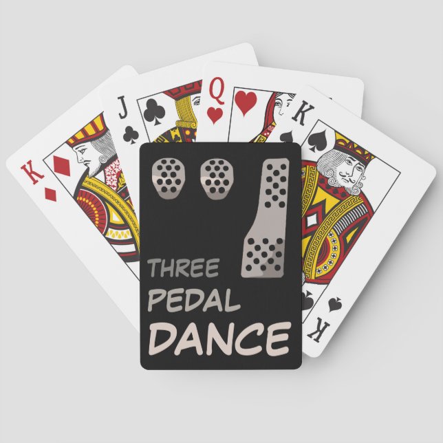 MANUAL Transmission - Three Pedal Dance Playing Cards (Back)