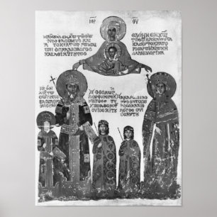 Manuel Palaeologus protected by Virgin Mary Poster