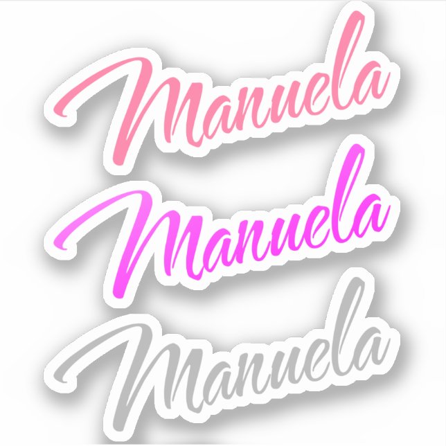 Manuela name decorative x3 (Front)