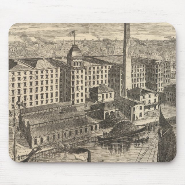 Manufactory of Clark's ONT Spool Cotton Mouse Pad (Front)