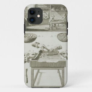 Manufacture of bottle corks, from the 'Encyclopedi iPhone 11 Case