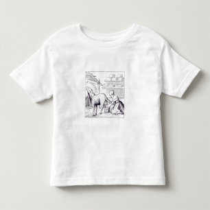 Manufacture of cheeses in Switzerland, after a woo Toddler T-Shirt