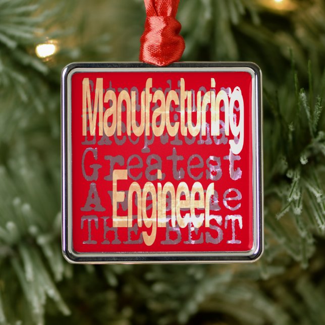 Manufacturing Engineer Extraordinaire Metal Ornament (Tree)