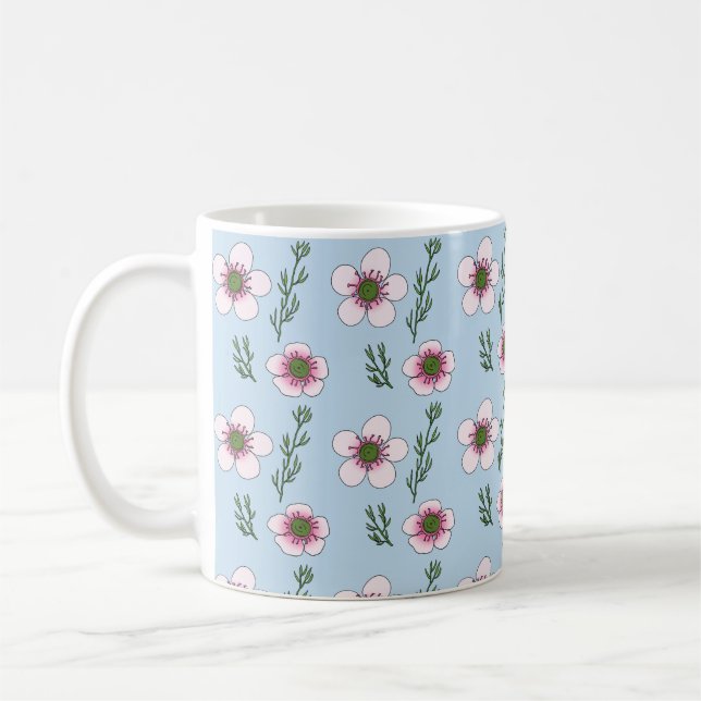 Manuka Flowers Coffee Mug (Left)
