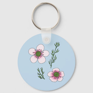 Manuka Flowers Key Ring