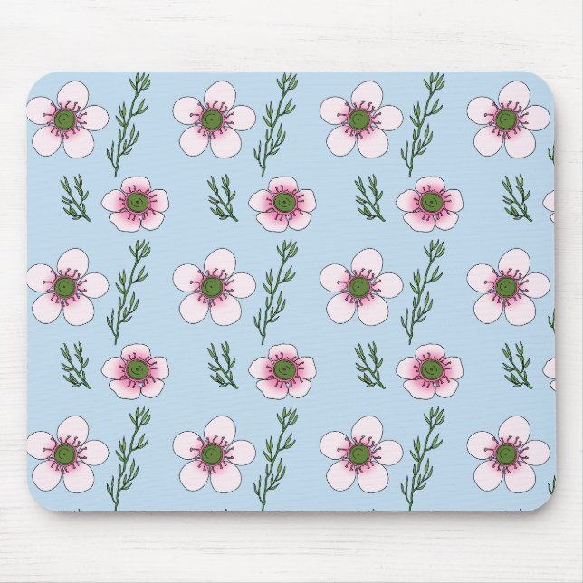 Manuka Flowers Mouse Pad (Front)