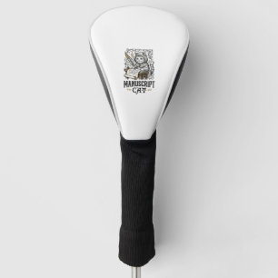 Manuscript Cat Cat Mediaeval Manuscript Vintage Ve Golf Head Cover