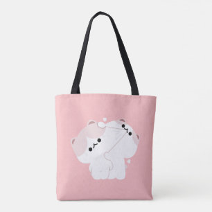 Manx Cat Couple Tote Bag