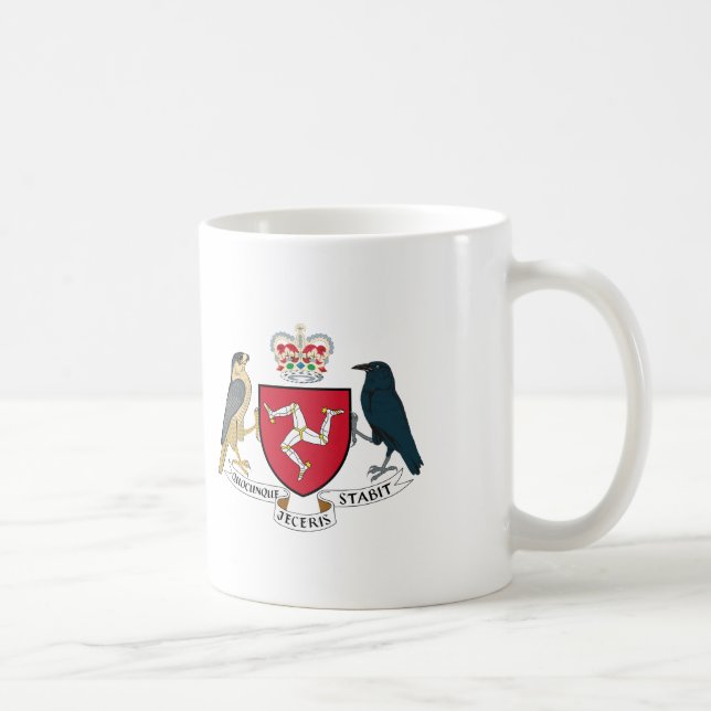 Manx coat of arms coffee mug (Right)