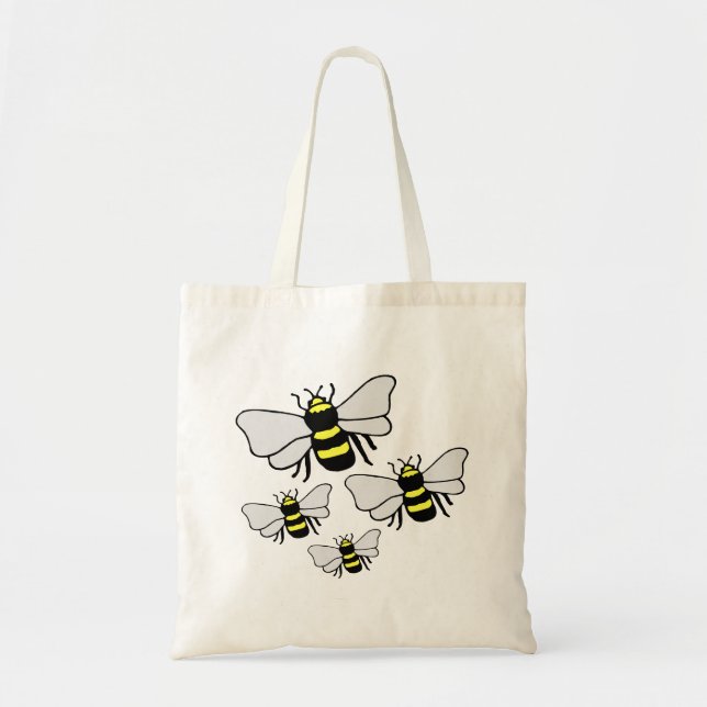 Many Bees Value Tote Bag (Front)