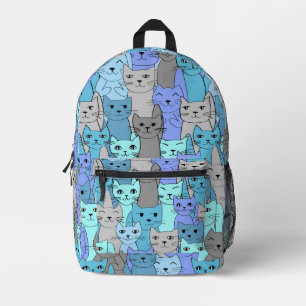 Many Blue Cats Design Back Pack