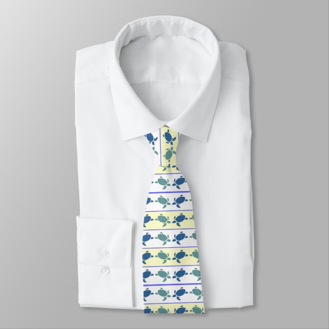 Many Blue Turtles Tie (Tied)