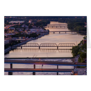 Many Bridges Span The Grand River, Sunset View