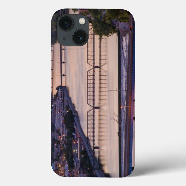 Many Bridges Span The Grand River, Sunset View Case-Mate iPhone Case (Back)