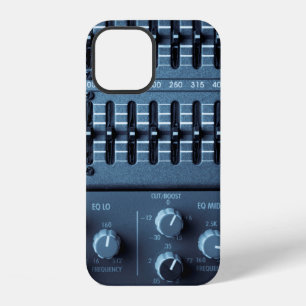 Many buttons on a sound mixer in a recording studi iPhone 12 case