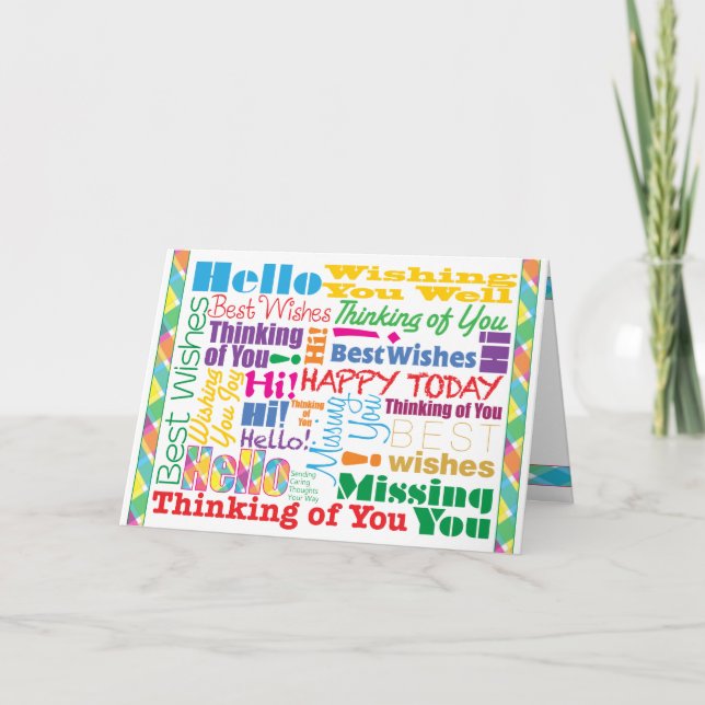 Many Caring Thoughts - Greeting Card (Front)