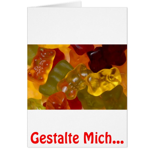 Many colorful gummy bears (Front)