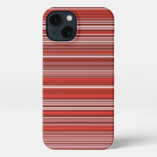 Many colorful stripes in red pattern iPhone case