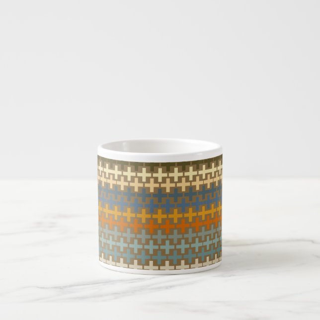 Many colourful crosses org espresso cup (Front)