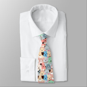 Many Colourful Dogs Design Necktie