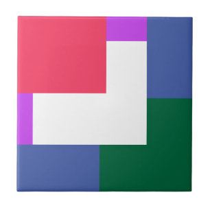 Many colours Ceramic Tile, Small (4.25" x 4.25") Tile