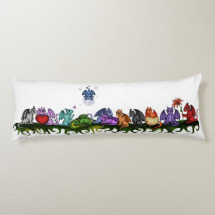 many cute Dragons body pillow