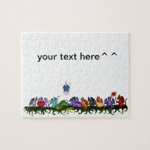 many cute Dragons Jigsaw Puzzle