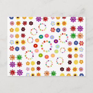 Many Flowers Postcard