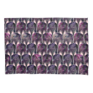 Many Galaxy Cats Pattern Pillowcase