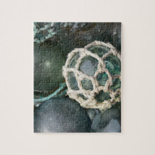 Many glass fishing floats, Alaska Jigsaw Puzzle