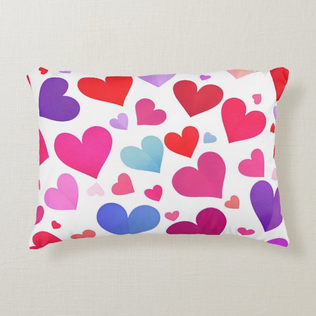 Many Hearts Decorative Cushion (Front)