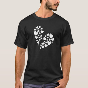 Many Hearts in Broken Heart Shape Broken Heart He T-Shirt