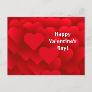 Many Hearts Valentine's Day Postcard