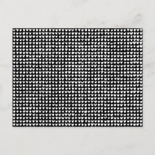 many hearts(white) postcard