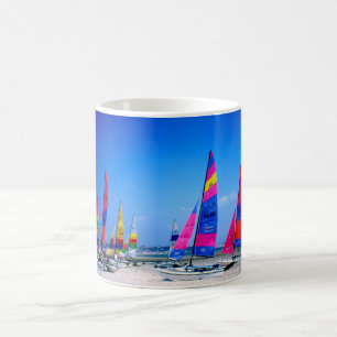 Many Hobie boats in Jersey Coffee Mug