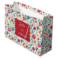 Many hued White Gift Bag