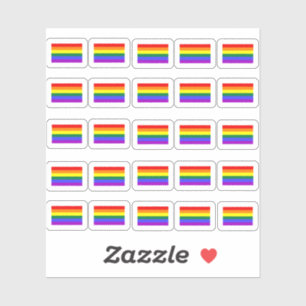 Many little rainbow flag