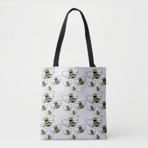 Many Many Bees Tote Bag