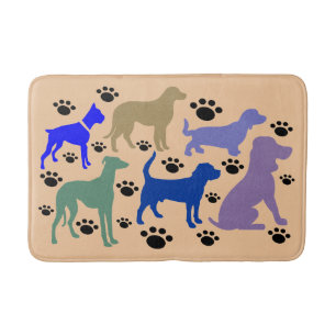 Many Many Dogs Bath Mat
