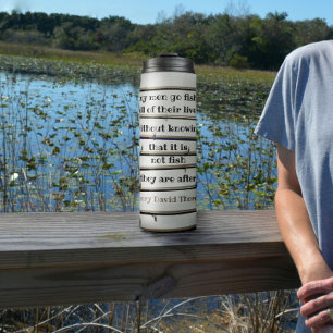 Many Men Go Fishing Rods Grey Thermal Tumbler
