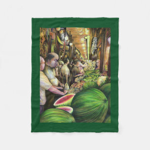 Many Men, Many Melons, Budapest Fleece Blanket