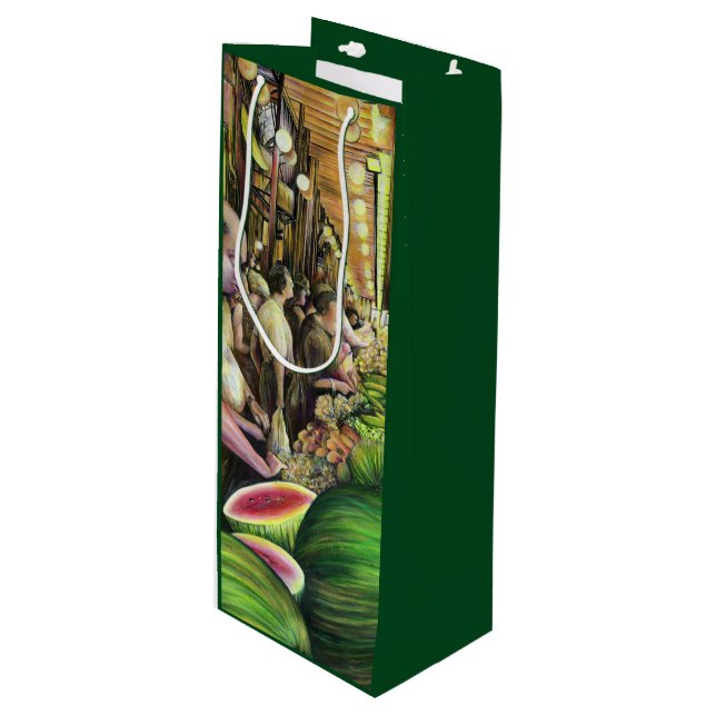 Many Men, Many Melons, Budapest Wine Gift Bag (Front Angled)