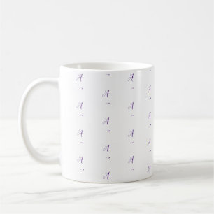 Many Monograms Custom Fancy Letter Pattern Coffee Mug