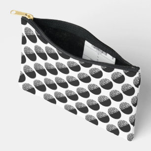Many Moons Black & White Pattern Accessory Pouch