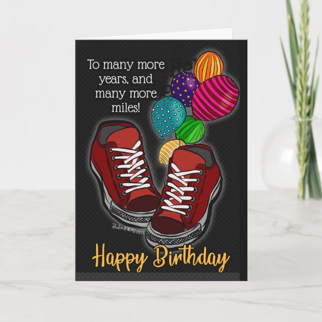 Many More Miles Birthday Card (Front)
