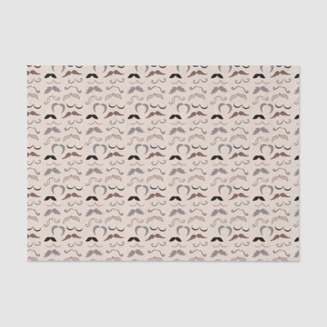 Many Moustaches Tissue Paper (Front)