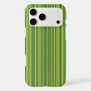 Many multi coloured stripes in green