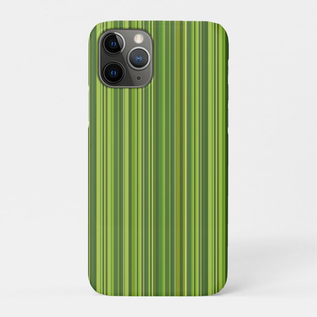Many multi coloured stripes in green Case-Mate iPhone case (Back)