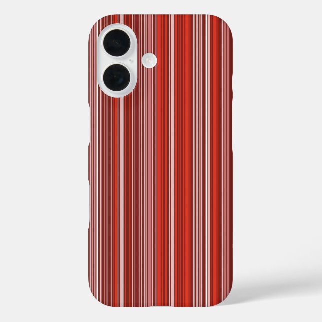 Many multi coloured stripes in red Case-Mate iPhone case (Back)